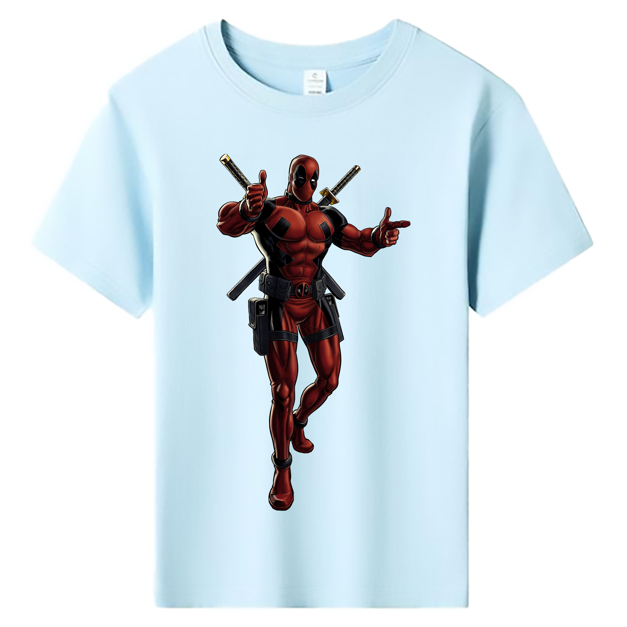 （画像用） Deadpool デッドプール 綿100％キッズTシャツ（フロントプリント）